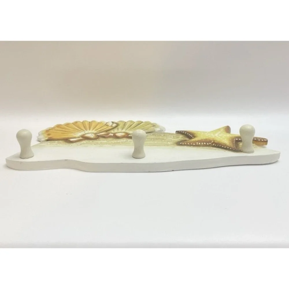Nautical Seashell‎ Starfish Beach Theme Coat Rack Towel Hanger